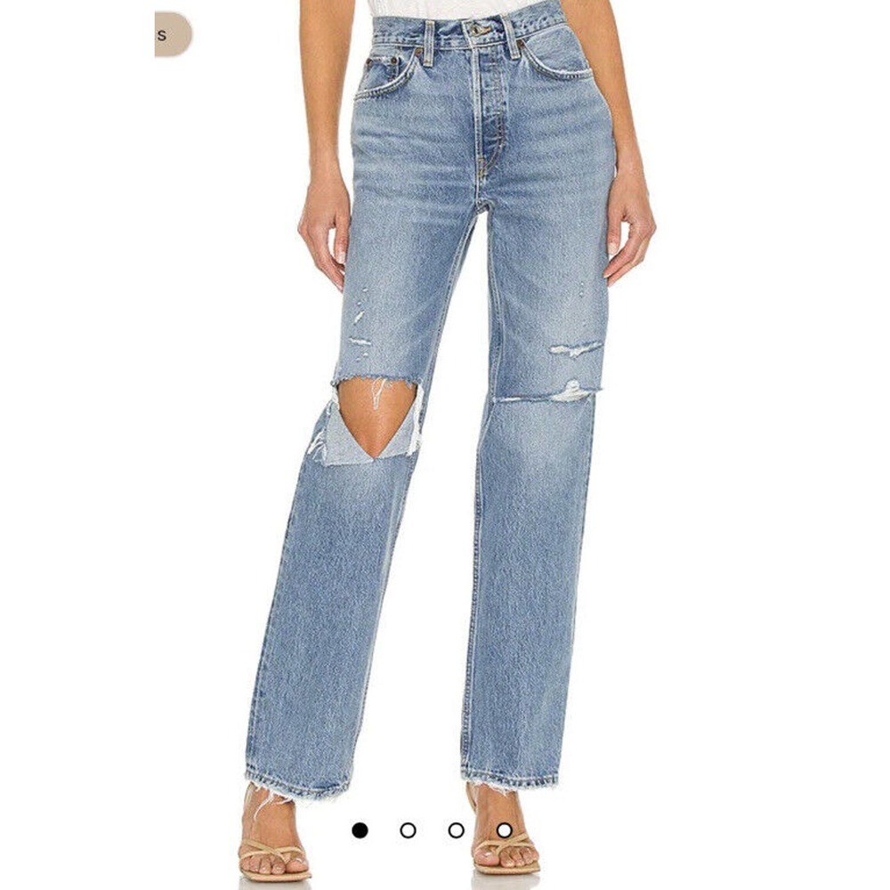 Re/done 90s Comfy Jean Sunfaded Destroy size 29 NWT $295.00 MSRP